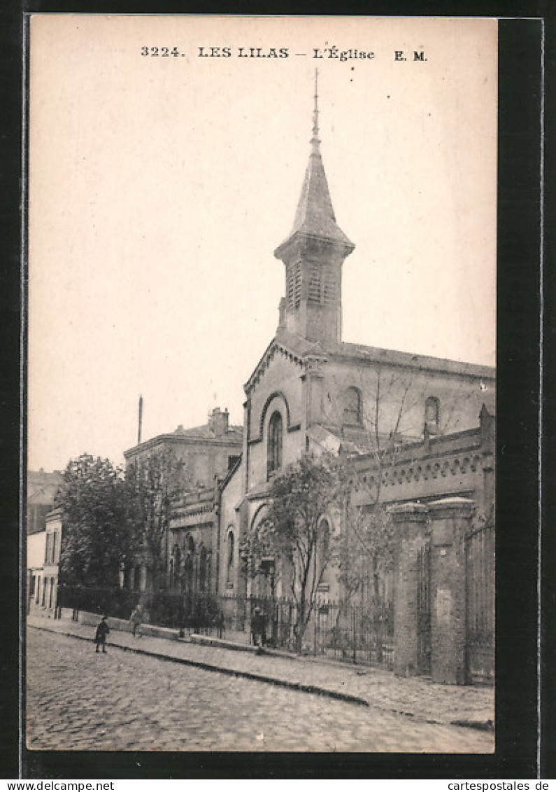 CPA Les Lilas, L'Eglise  - Les Lilas