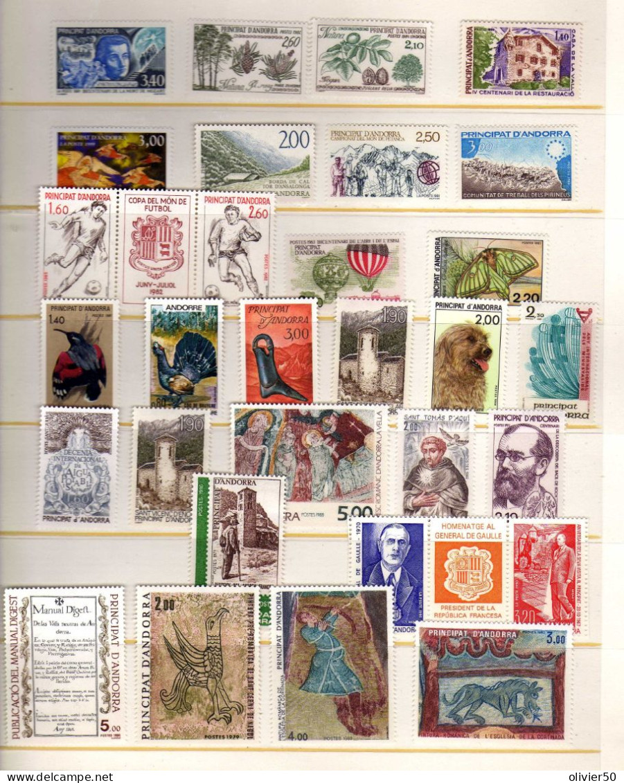 Audorre Francaise - Art - Sites - Faune - Flore - Neufs** - MNH - Nuovi