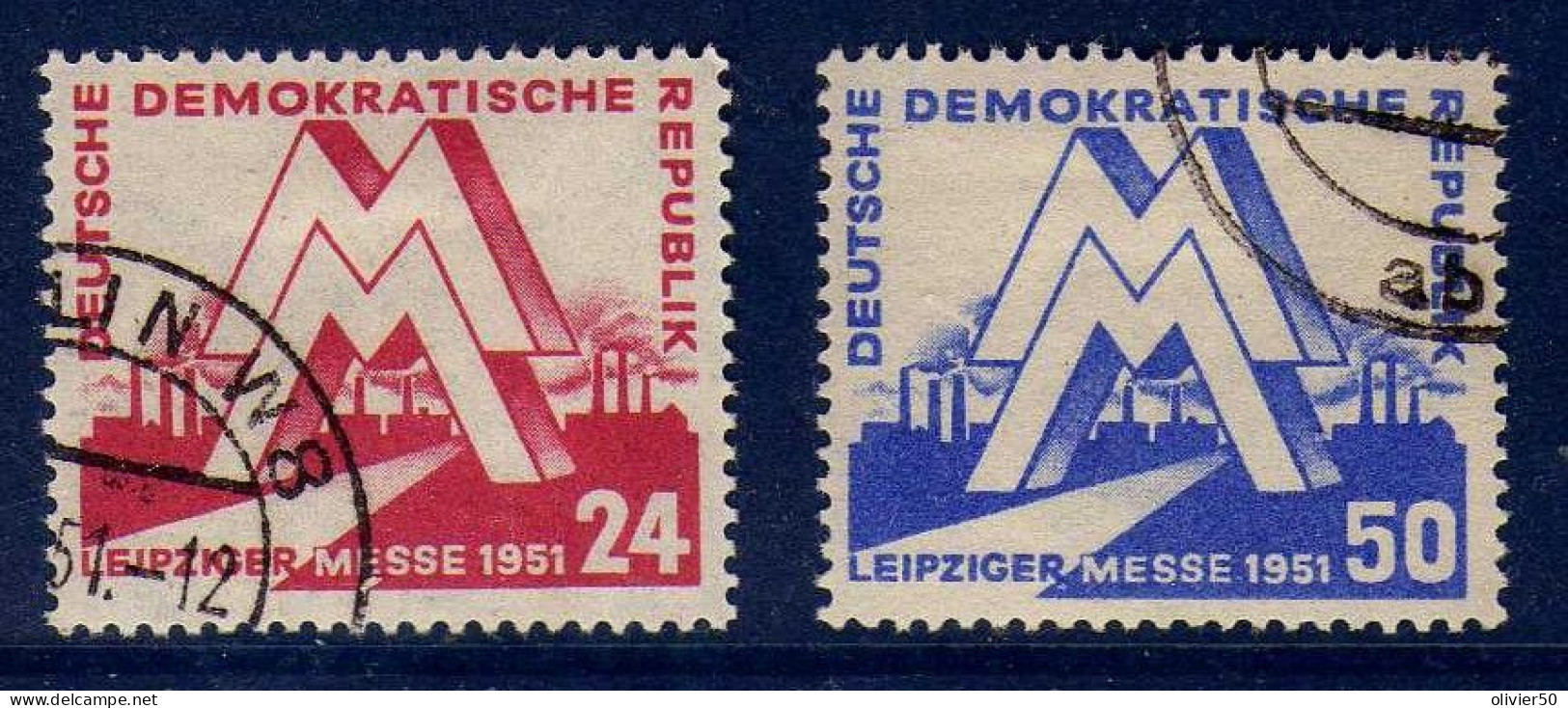 Allemagne - RDA -  1951 -  Foire De Printemps De Leipzig - Obliteres - Oblitérés