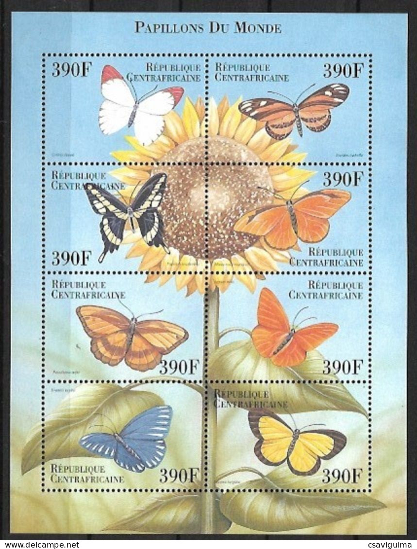 Central Africa Rep. (Centrafricaine) - 1999 - Insects: Butterflies - Yv 1618CY/DF - Papillons