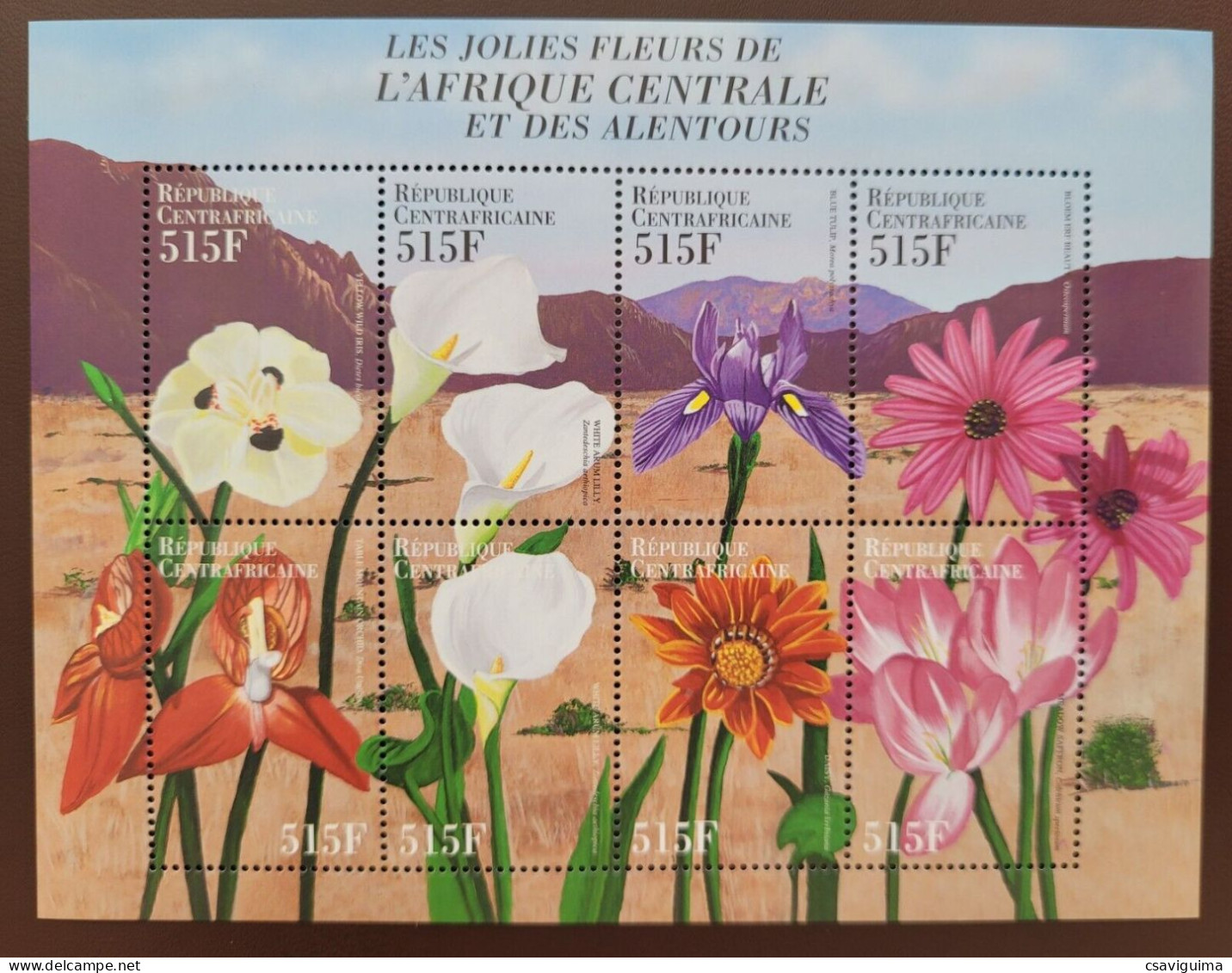 Central Africa Rep. (Centrafricaine) - 1999 - Flowers - Yv 1618DY/EF - Autres & Non Classés