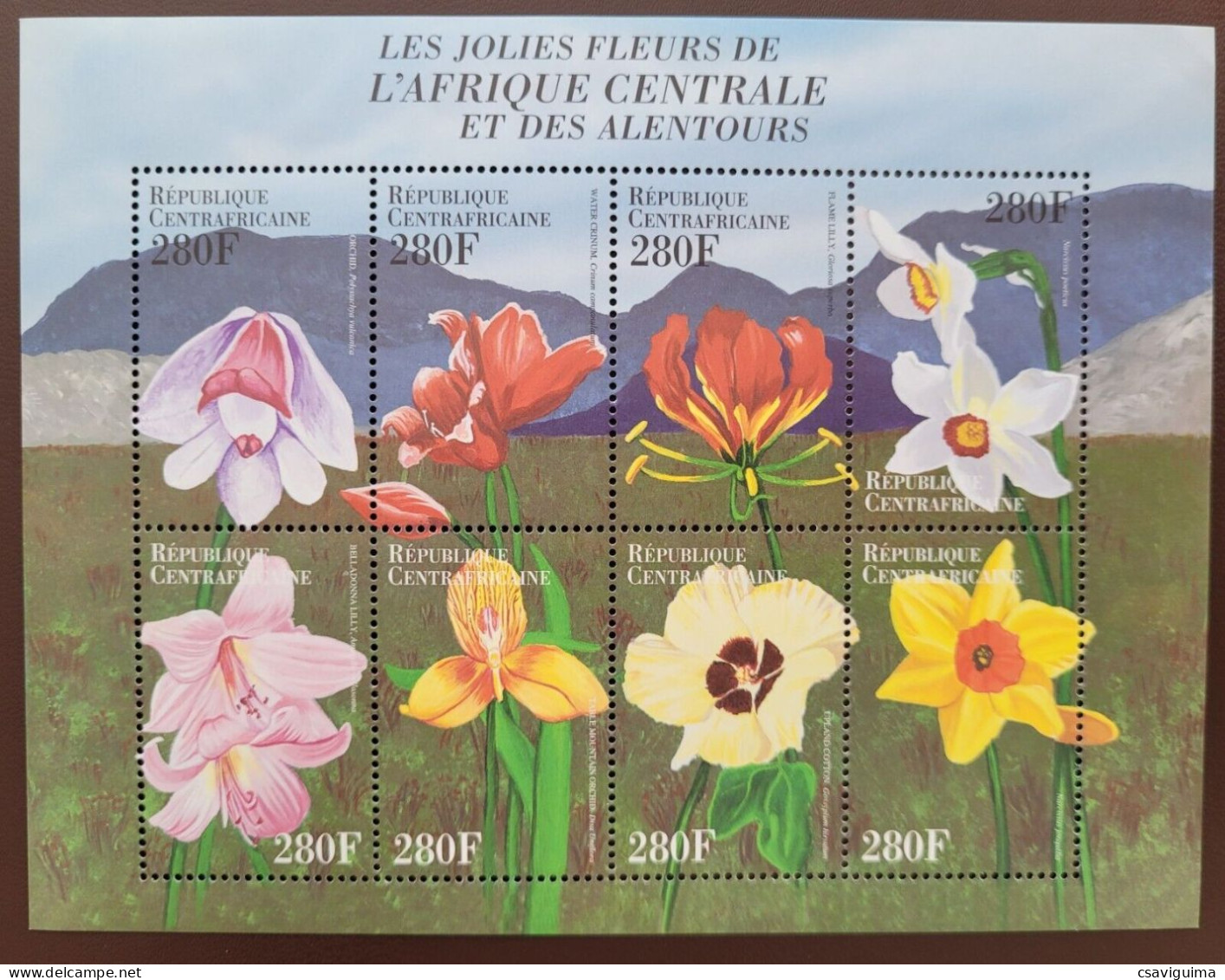 Central Africa Rep. (Centrafricaine) - 1999 - Flowers - Yv 1618BY/CF - Other & Unclassified