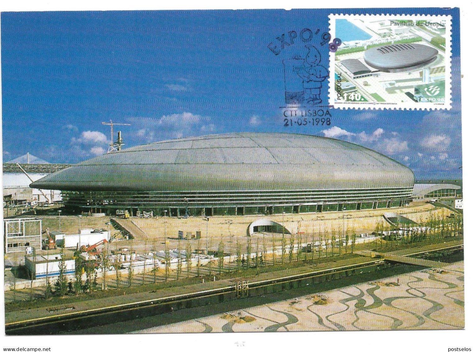 Expo Univeral  Lisboa 1998 - Cartes-maximum (CM)