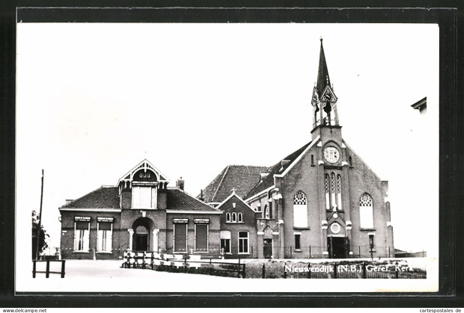 AK Nieuwendijk, Geref. Kerk, Motiv Der Kirche  - Autres & Non Classés
