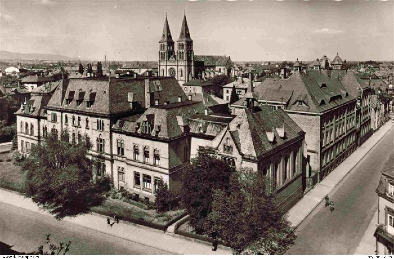 73972308 Landau__Pfalz Englisches Institut Mit Marienkirche - Landau