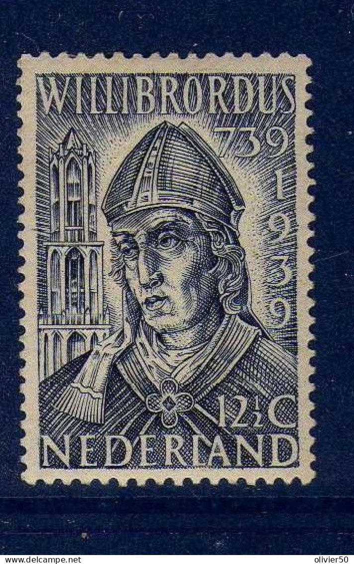 Pays-Bas -  1939 -   12 1/2 C. Saint Willibrord- Neuf* - MLH - Unused Stamps