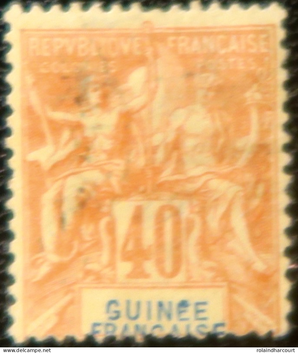 R2253/757 - COLONIES FRANÇAISES -  GUINEE - 1892 - N°10 Oblitéré - Cote (2024) : 45,00 € - Oblitérés