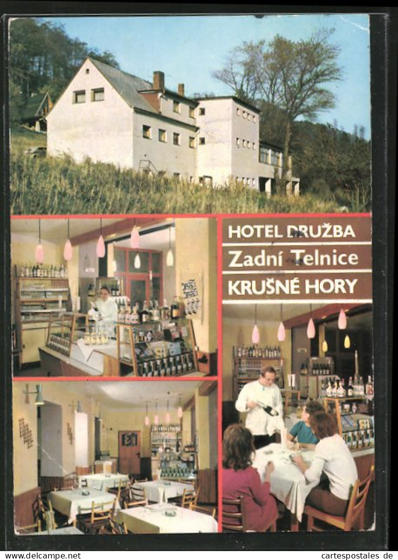AK Zadni Telnice, Hotel Druzba Mit Innenansichten  - Tschechische Republik