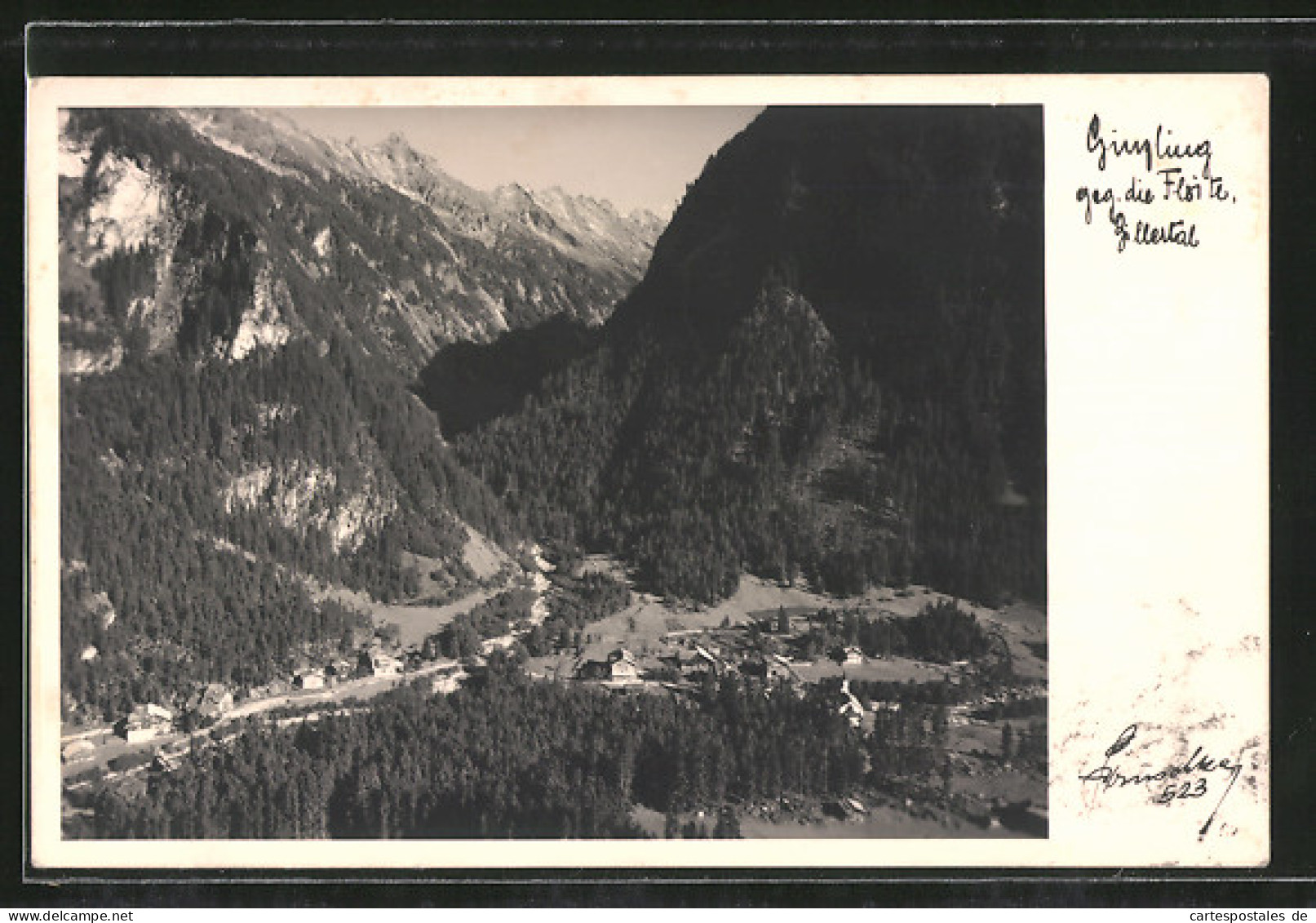 Foto-AK Hans Hruschka Nr. 523: Ginzling, Ortschaft Im Zillertal  - Other & Unclassified