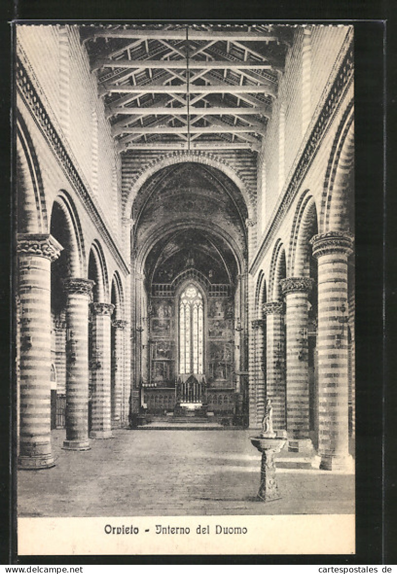 Cartolina Orvieto, Interno Del Duomo  - Otros & Sin Clasificación