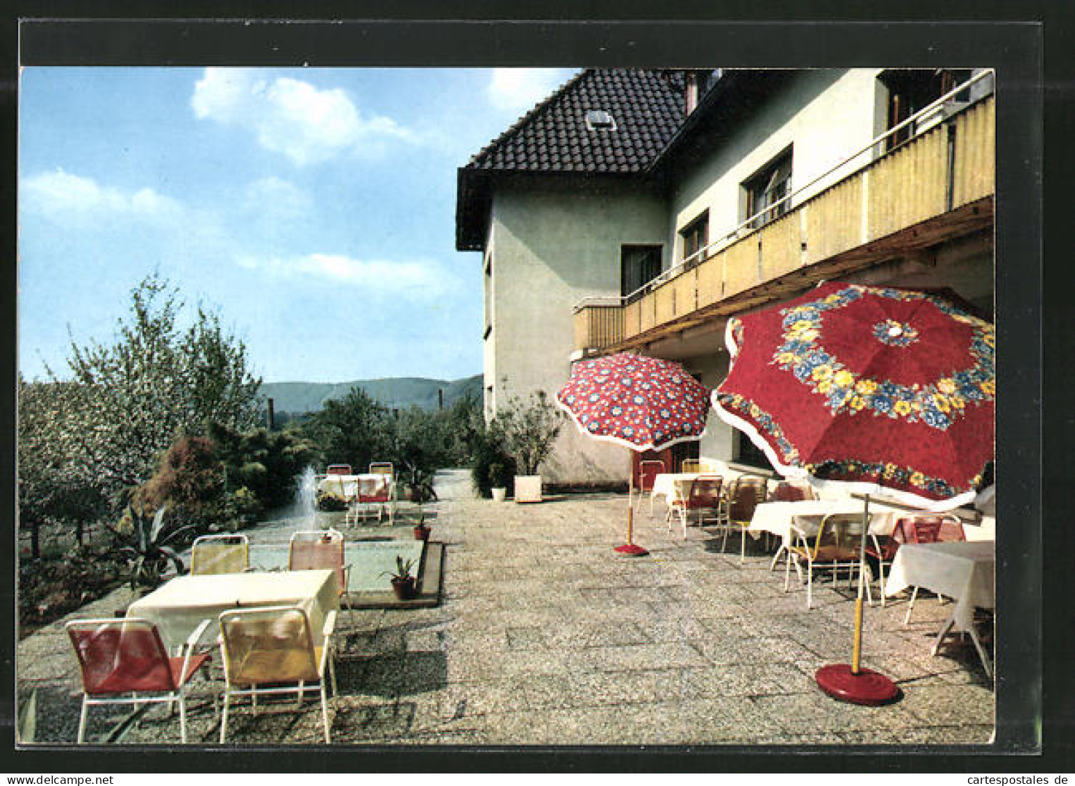 AK Bodenwerder, Jod-Solberg Haus Am Hang, Terrasse  - Bodenwerder