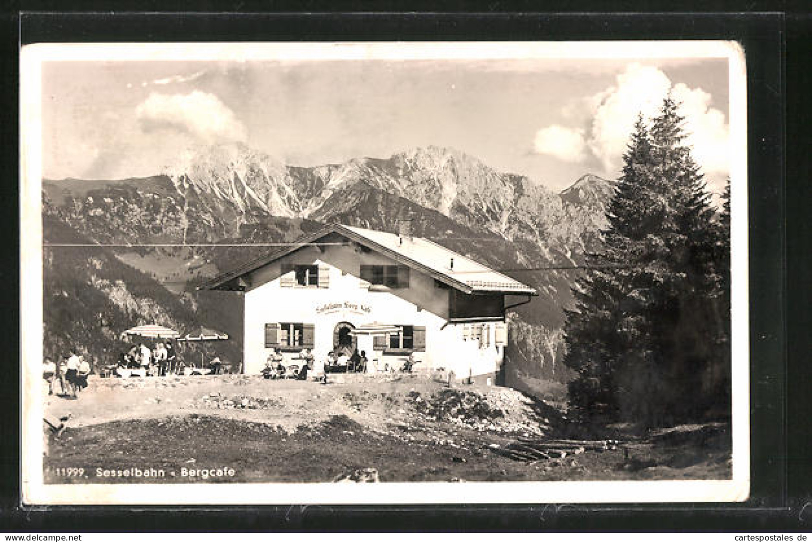 AK Hindelang, Bergstation Der Sesselbahn Mit Bergcafe  - Hindelang