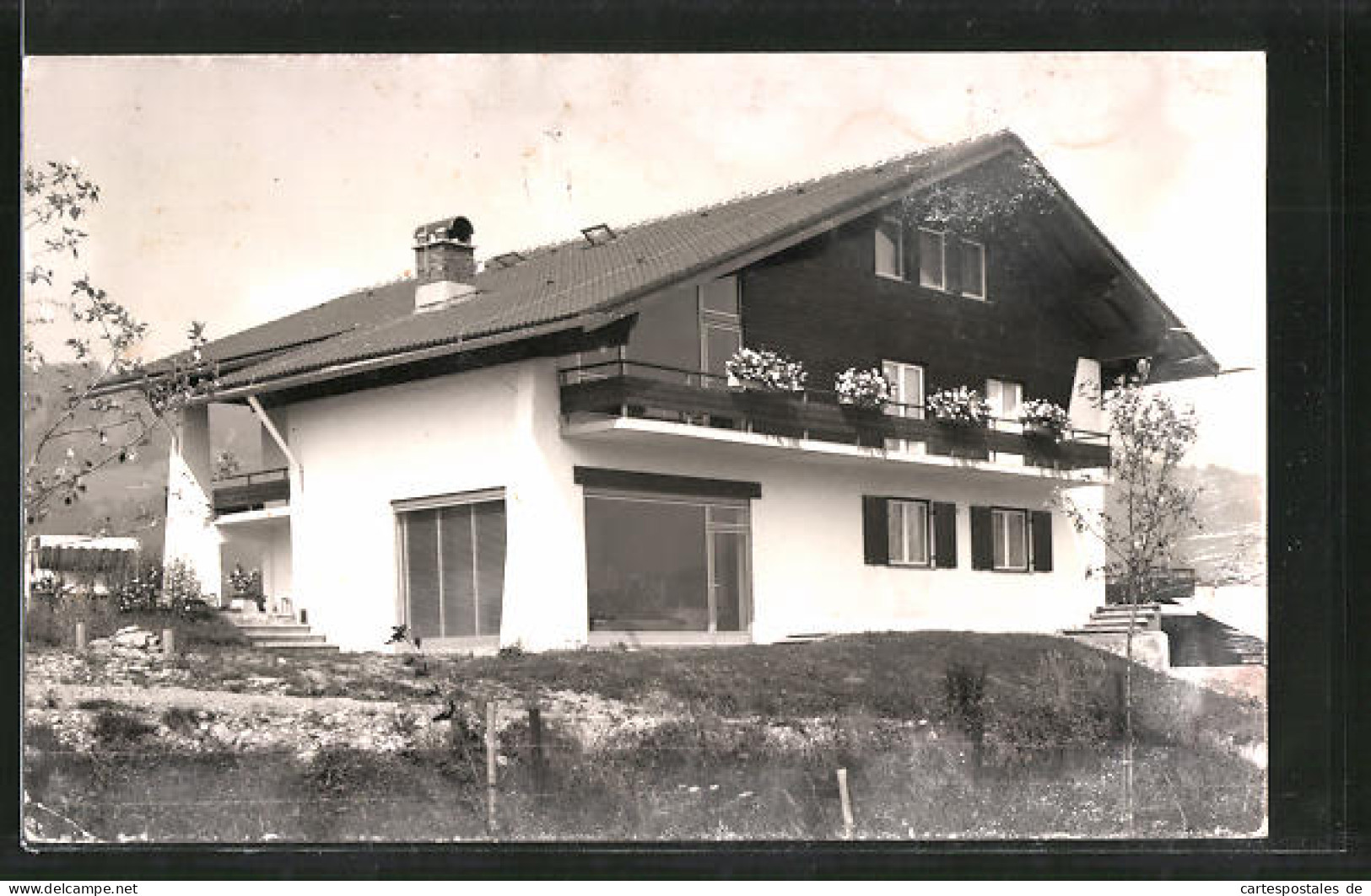 AK Fischen, Blcik Zum Gasthaus Christina  - Fischen