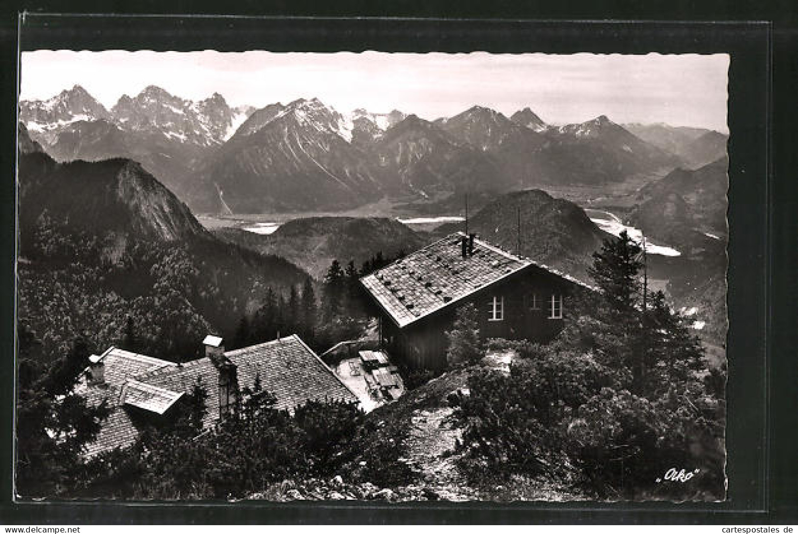 AK Tegelberghaus Mit Blick Auf Die Tiroler Alpen  - To Identify