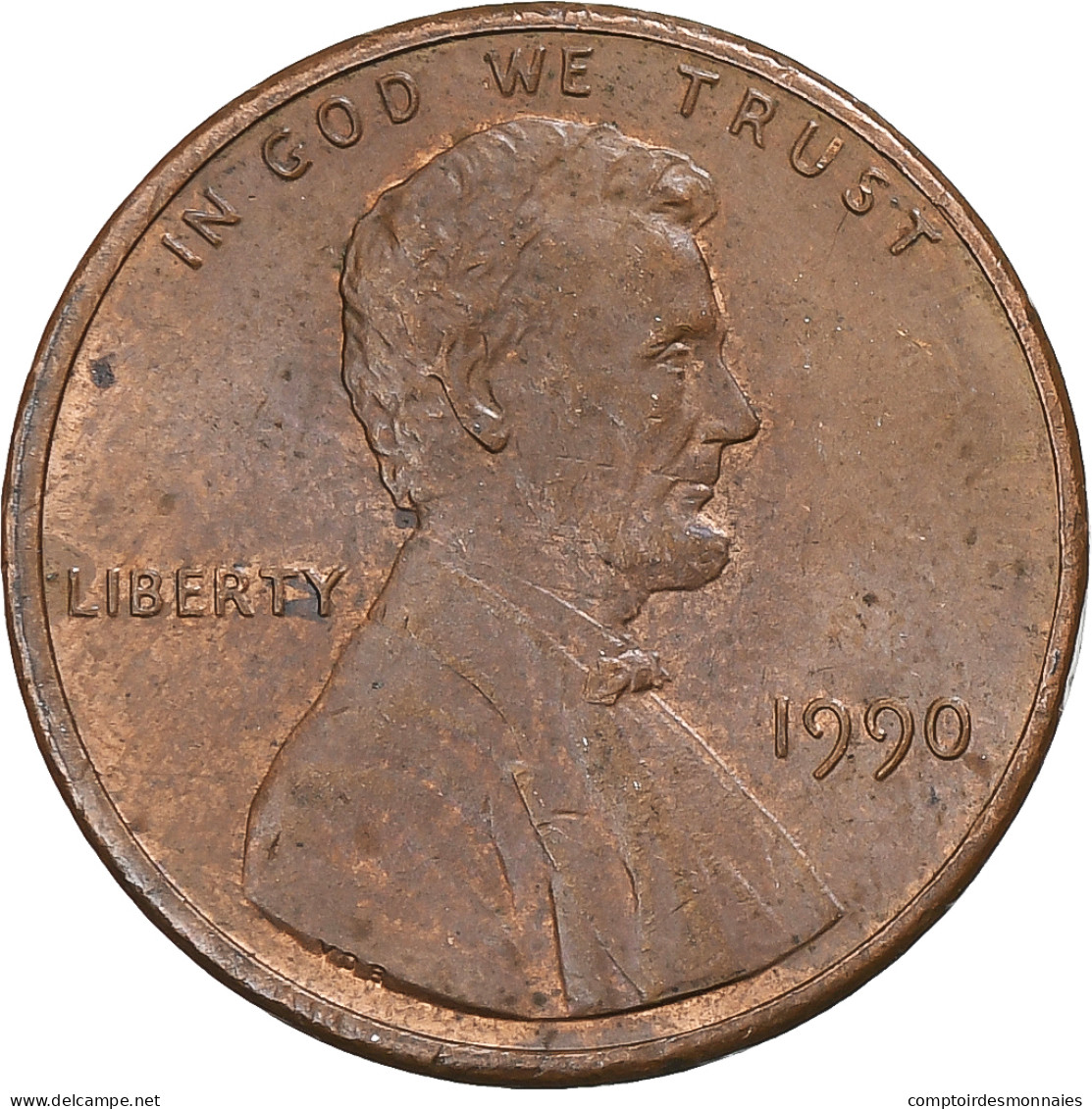 États-Unis, Cent, 1990 - 1909-1958: Lincoln, Wheat Ears Reverse