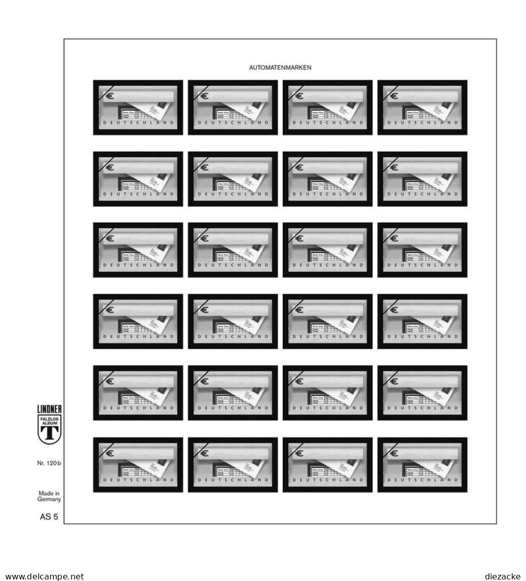 Lindner-T Bund Automatenmarken Vordrucke 120BAS5 Neuware ( - Fogli Prestampati
