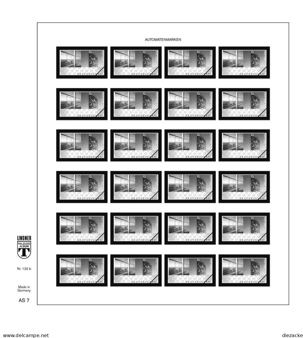 Lindner-T Bund Automatenmarken Vordrucke 120BAS7 Neuware ( - Fogli Prestampati