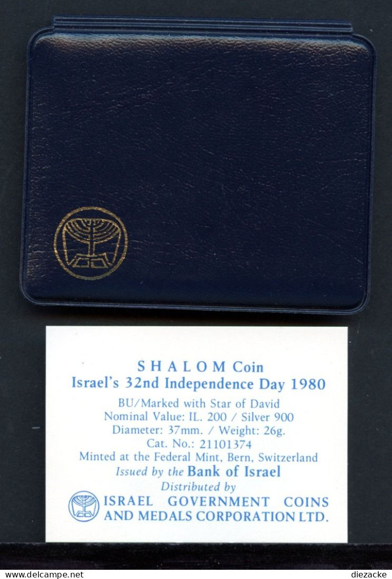 Israel 1980 200 Lirot Olivenzweig Mit "PEACE" BU (BK185 - Israël