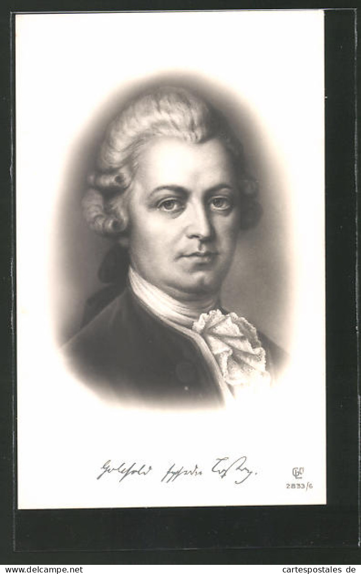 AK Portrait Von Gotthold Ephraim Lessing  - Scrittori