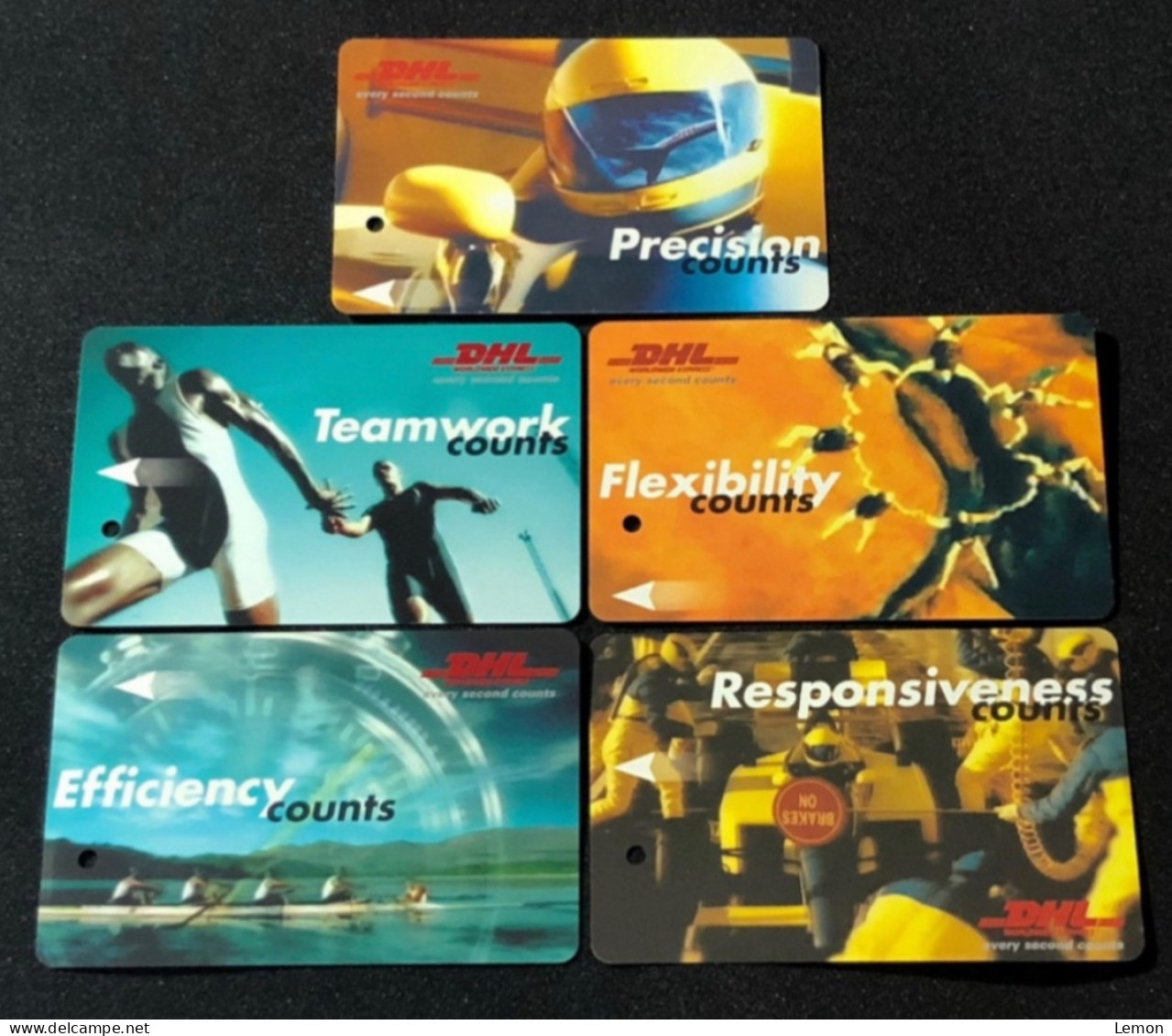 Singapore SMRT TransitLink Metro Train Subway Ticket Card, DHL, Set Of 5 Used Cards - Singapore