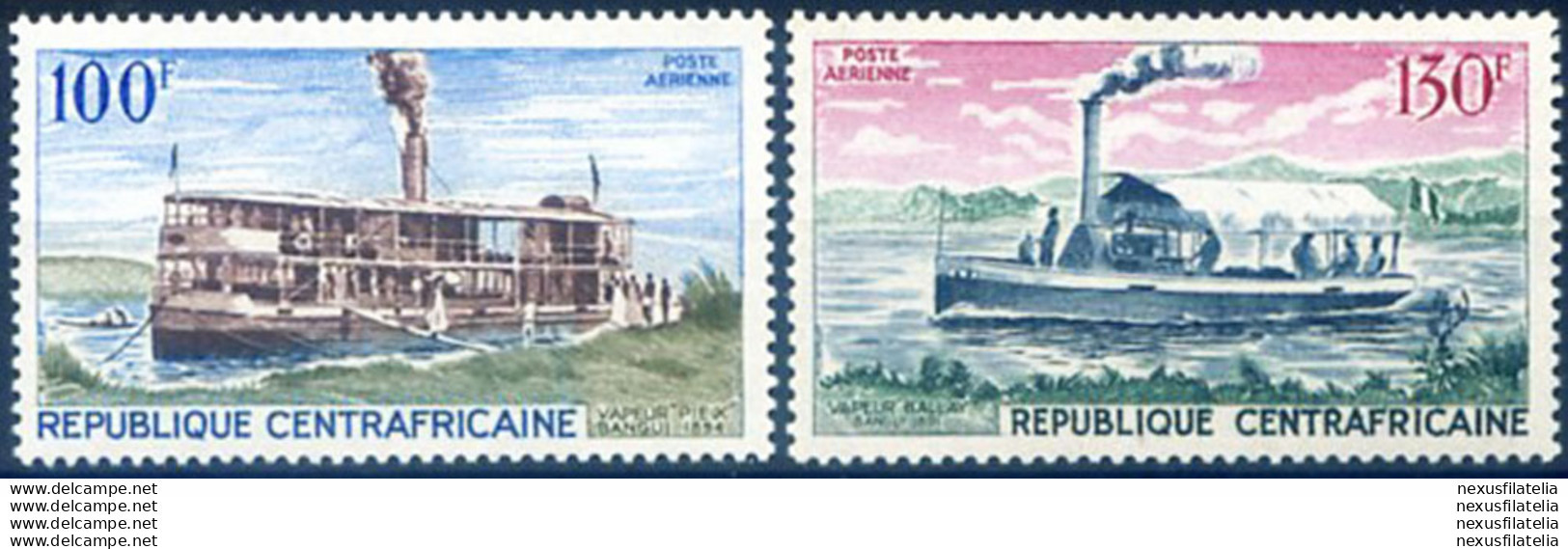 Battelli Fluviali 1968. - Centrafricaine (République)