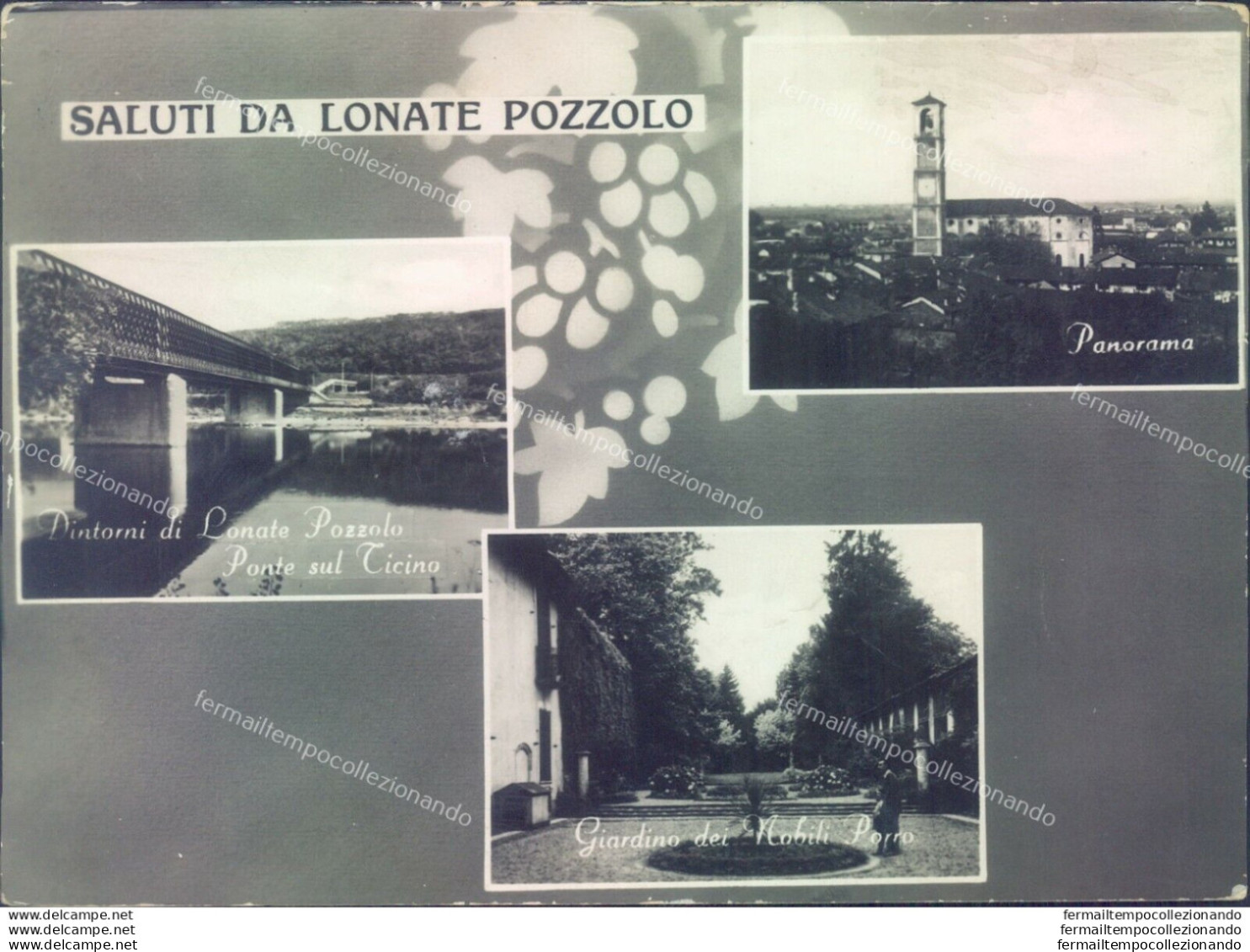 C425 - Cartolina Provincia Di Varese - Saluti Da Lonate Pozzolo - Varese