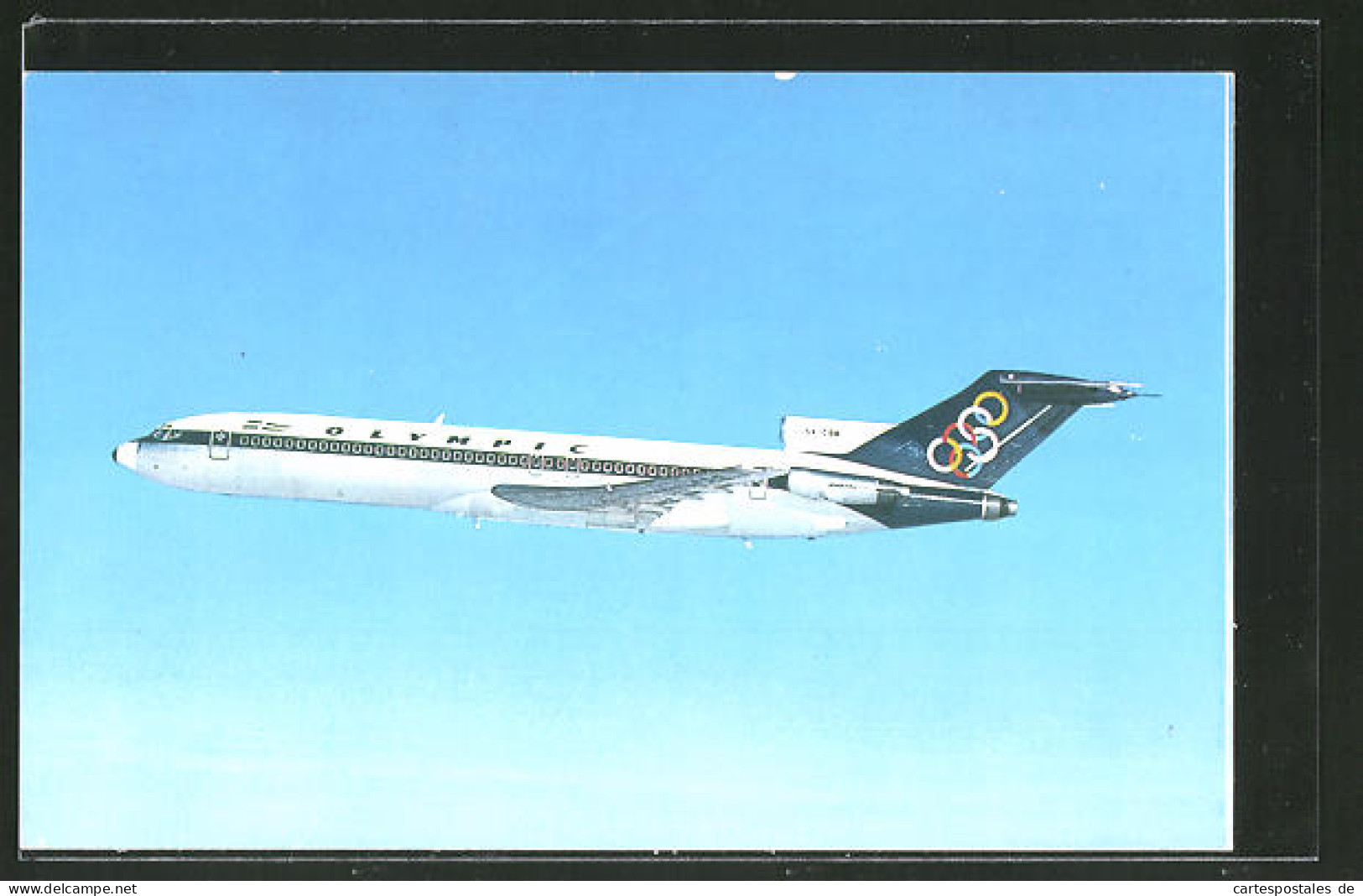 AK Boing 727-200 Der Olympic Airlines In Der Luft  - 1946-....: Era Moderna