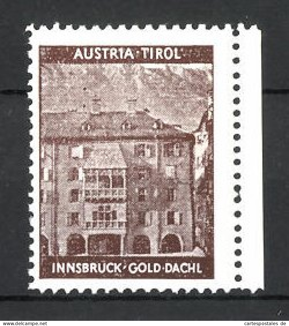 Reklamemarke Innsbruck, Gold-Dachl  - Erinnophilie