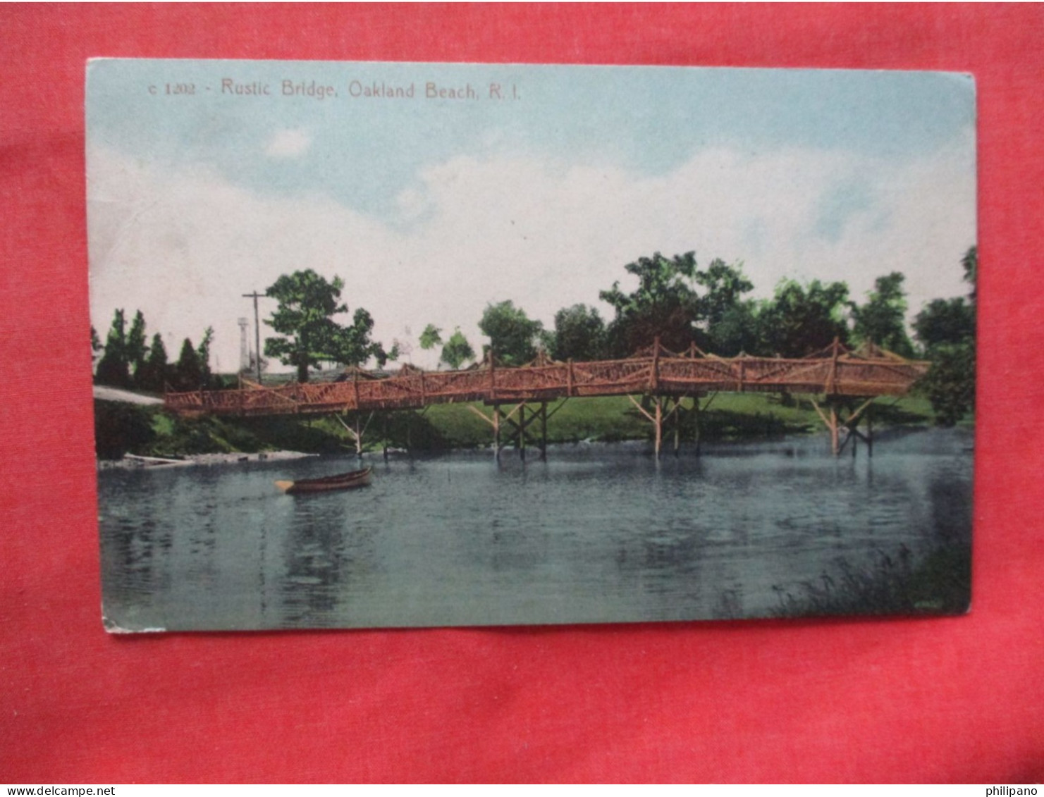 Rustic Bridge. Oakland Beach.  Rhode Island >    Ref 6391 - Andere & Zonder Classificatie