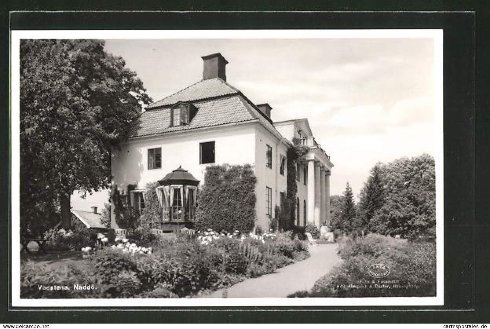 AK Vadstena, Naddö, Schloss Mit Garten  - Zweden