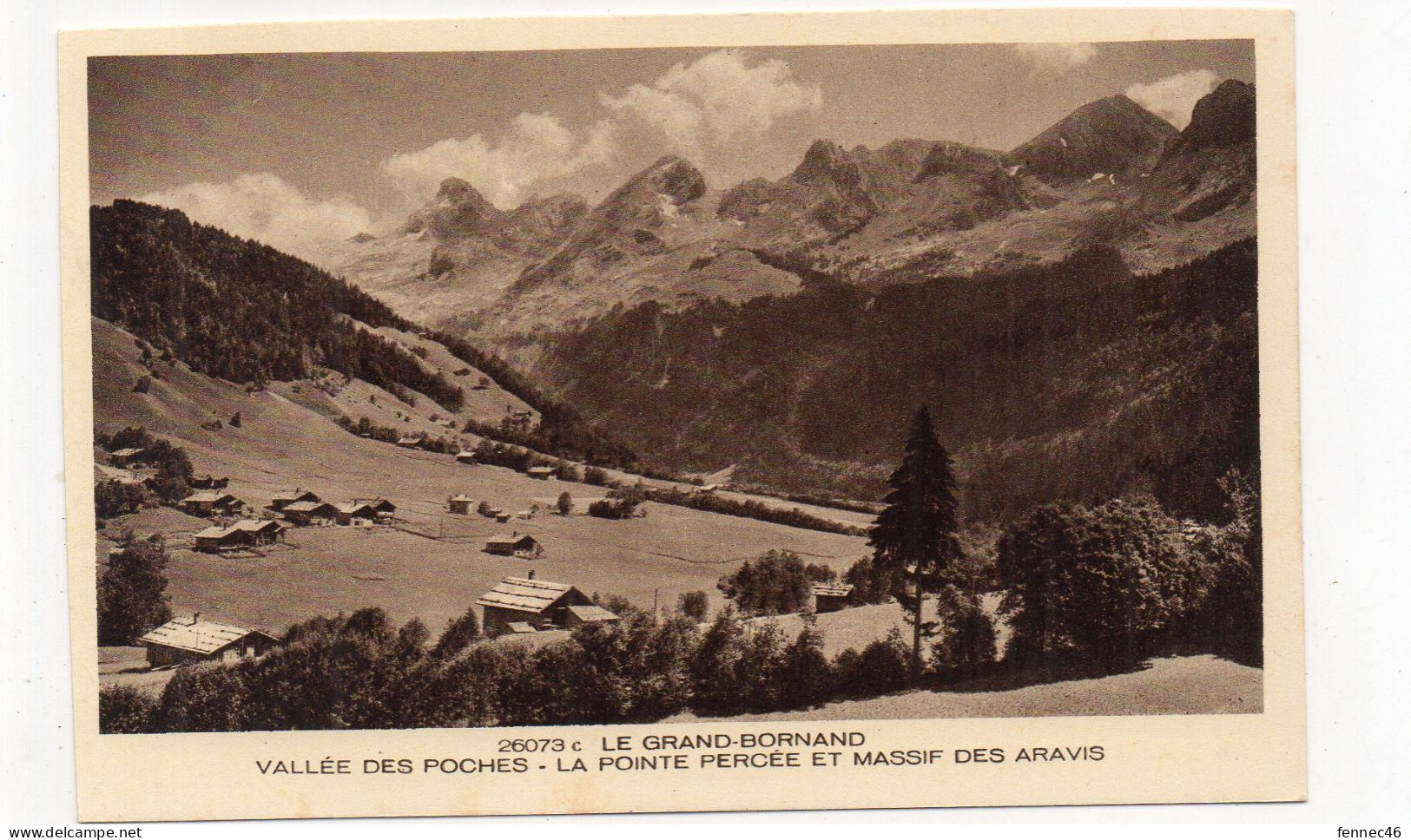 74 - LE GRAND BORNAND - Vallée Des Poches - La Pointe Percée Et Massif Des Aravis  (K126) - Le Grand Bornand