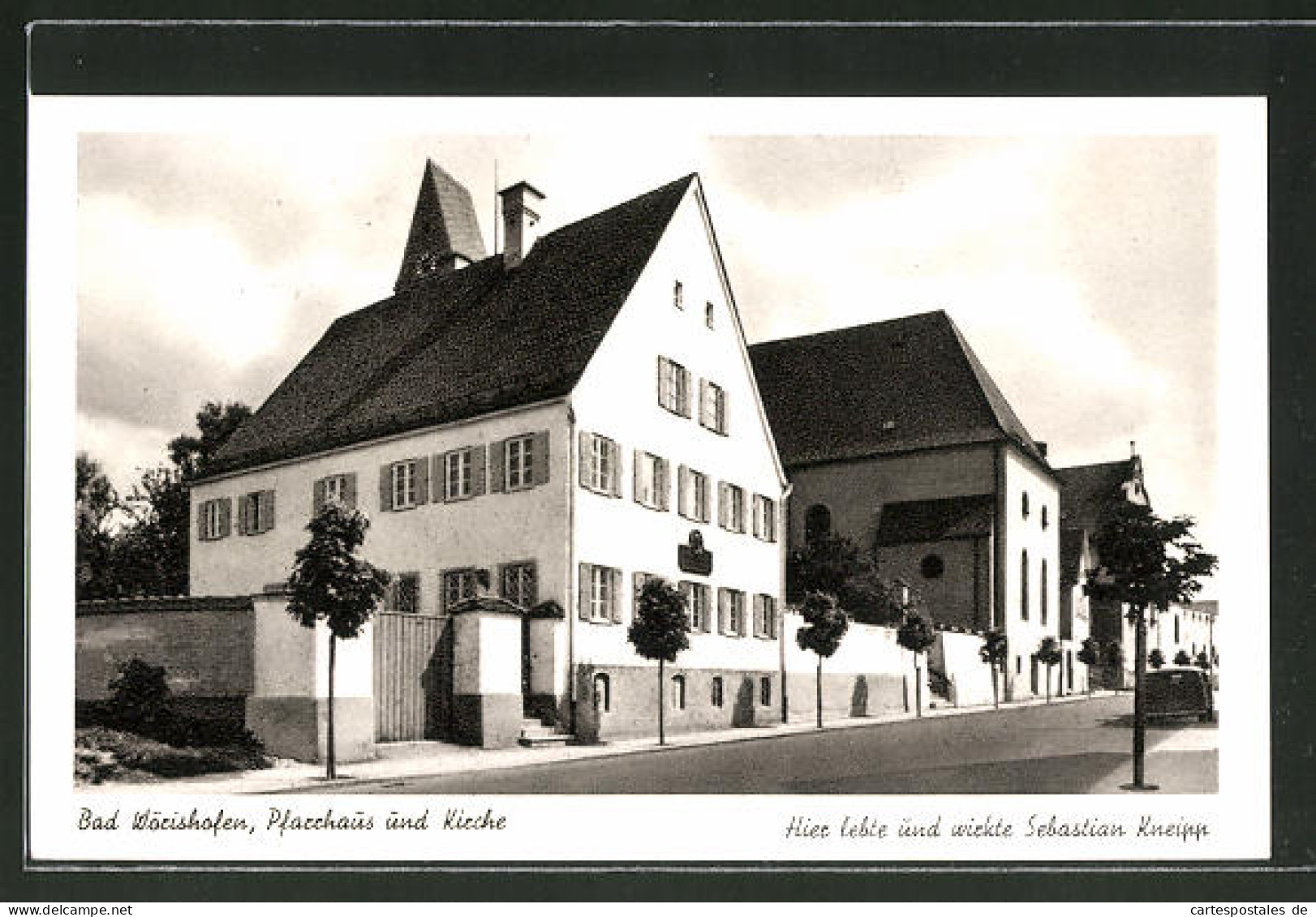 AK Bad Wörishofen, Pfarrhaus Und Kirche  - Bad Woerishofen
