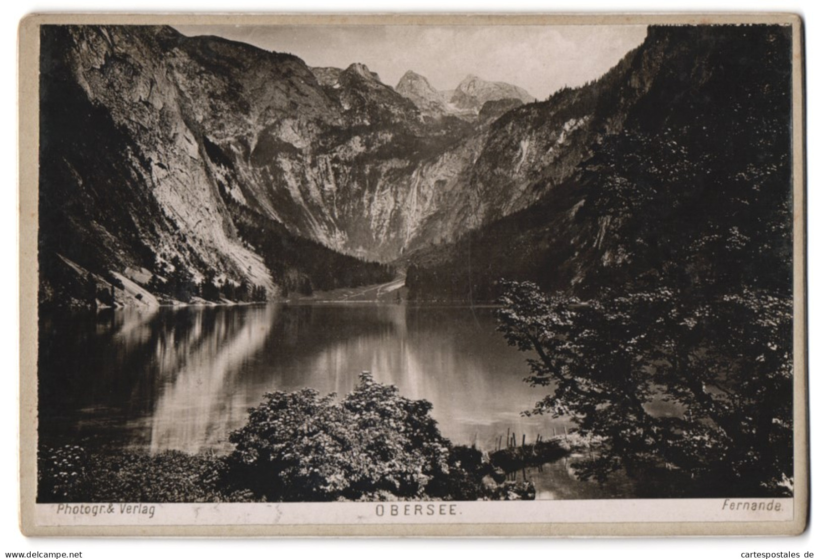 Fotografie Fernande, Wien, Ansicht Obersee, Blick Auf Den See Mit Gebirge  - Places