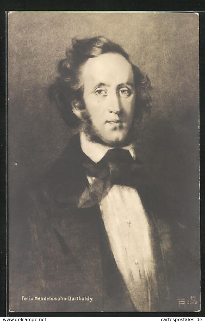 Künstler-AK Porträt Des Komponisten Felix Mendelssohn Bartholdy  - Künstler