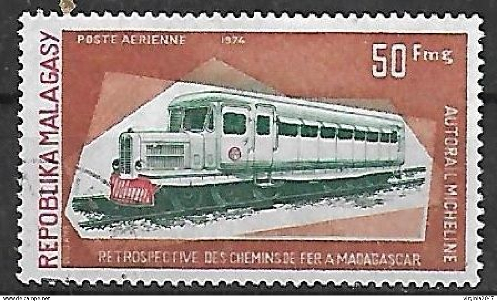 1974 Madagascar Transportes Trenes 1v. - Treinen