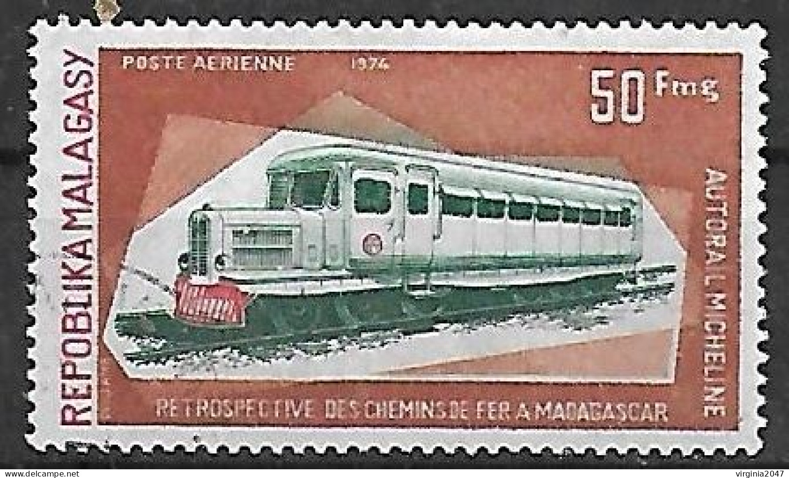 1974 Madagascar Transportes Trenes 1v. - Treni