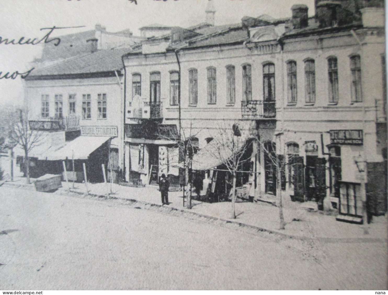 Romania-Giurgiu:Place Du Roi Carol,magasins,c.pos.voyage 1904/King Carol Square,stares 1904 Mailed Postcard - Romania