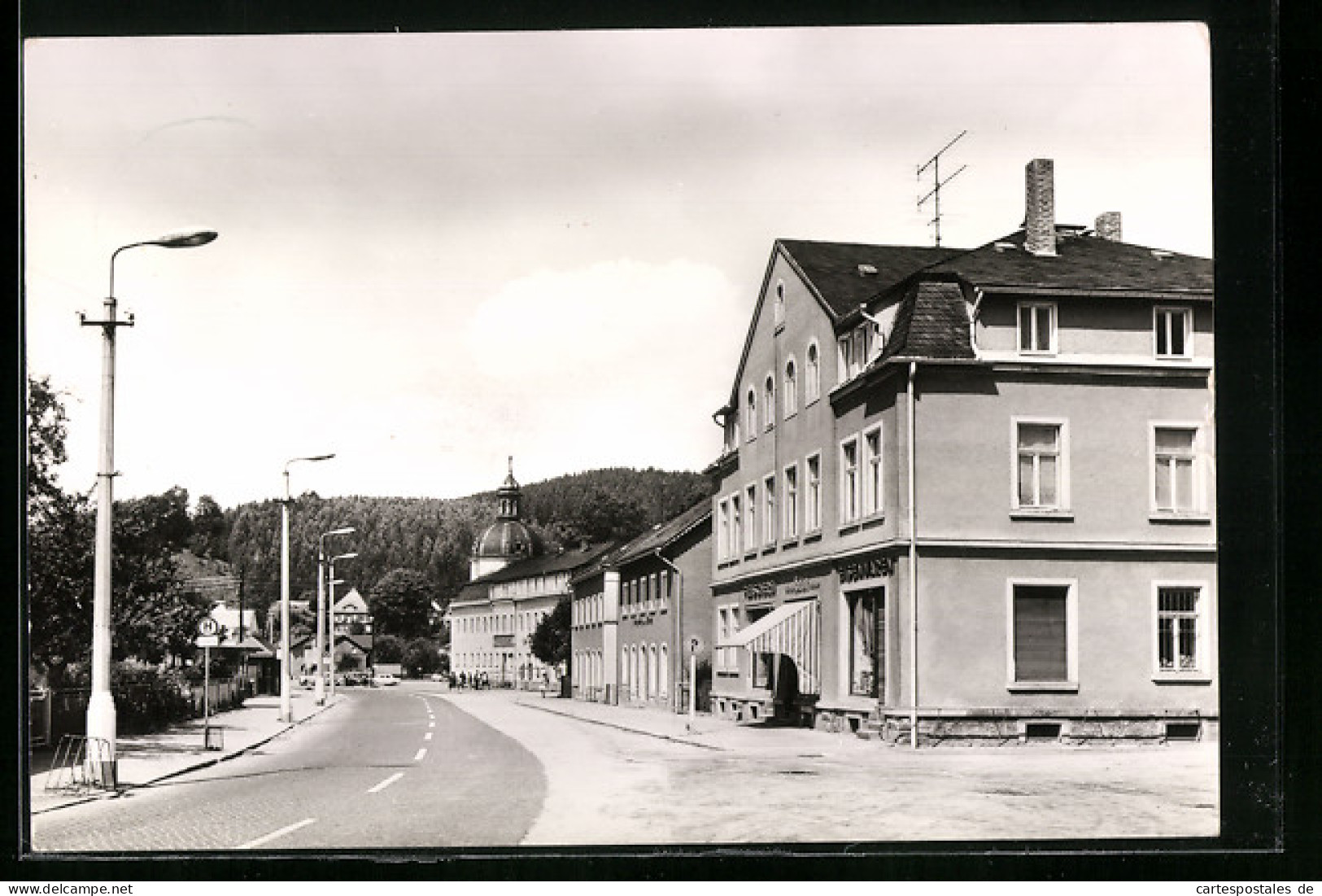 AK Schmiedeberg /Kr. Dippoldiswalde, Altenberger Strasse  - Schmiedeberg (Erzgeb.)