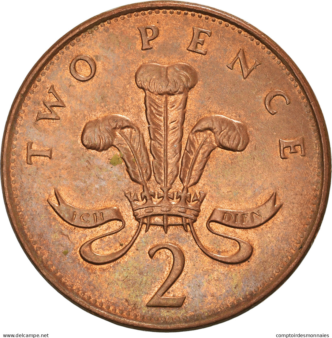 Monnaie, Grande-Bretagne, Elizabeth II, 2 Pence, 1992, TTB, Cuivre Plaqué - 2 Pence & 2 New Pence