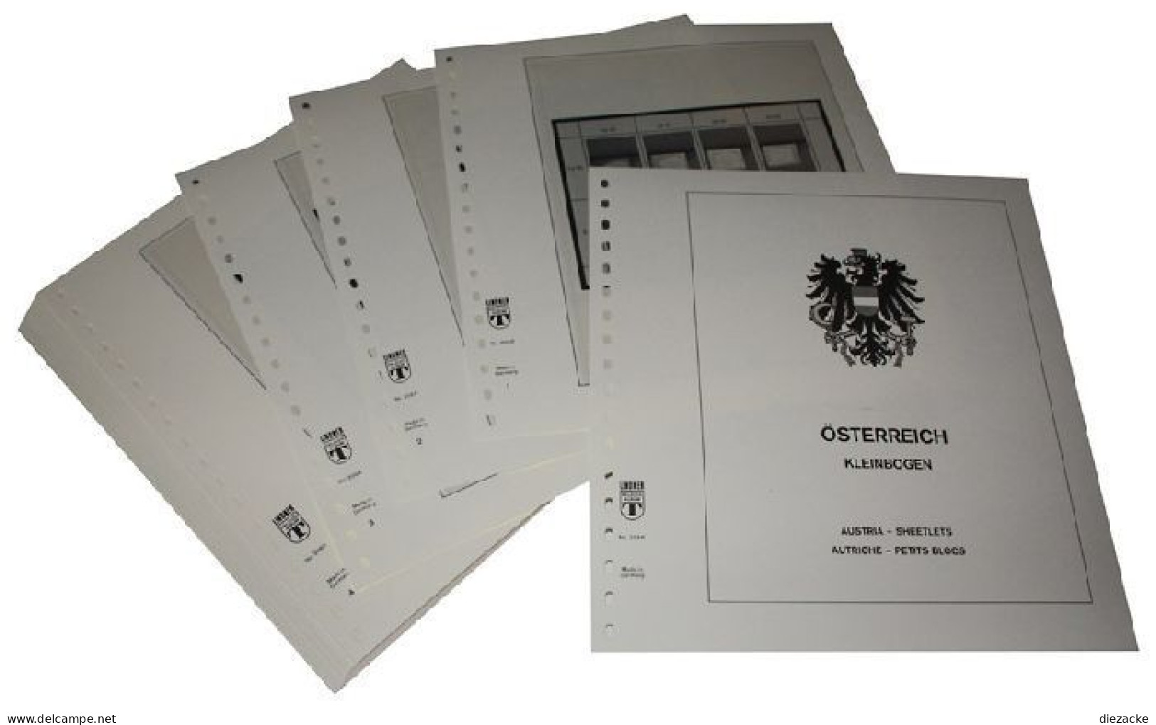 Lindner-T Österreich Kleinbogen 1988-2008 Vordrucke 209K Neuware ( - Vordruckblätter
