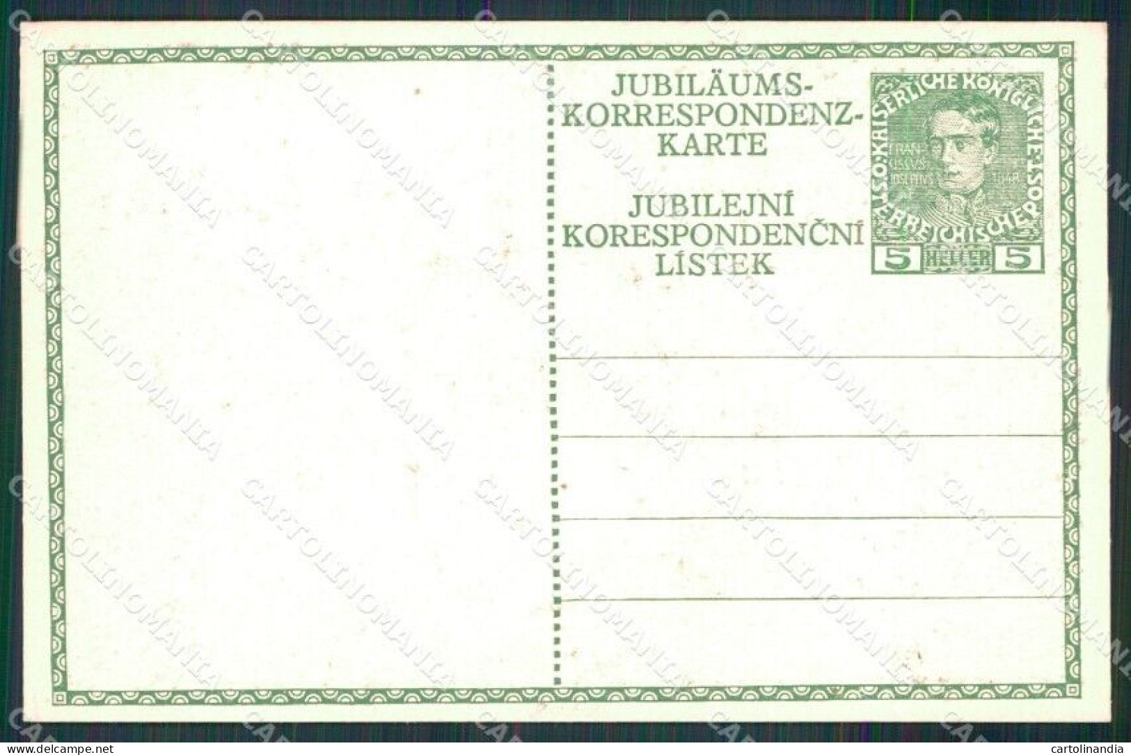 Reali Royalty Kaiser Franz Josef Intero Postale Moser Cartolina XB7168 - Sonstige & Ohne Zuordnung