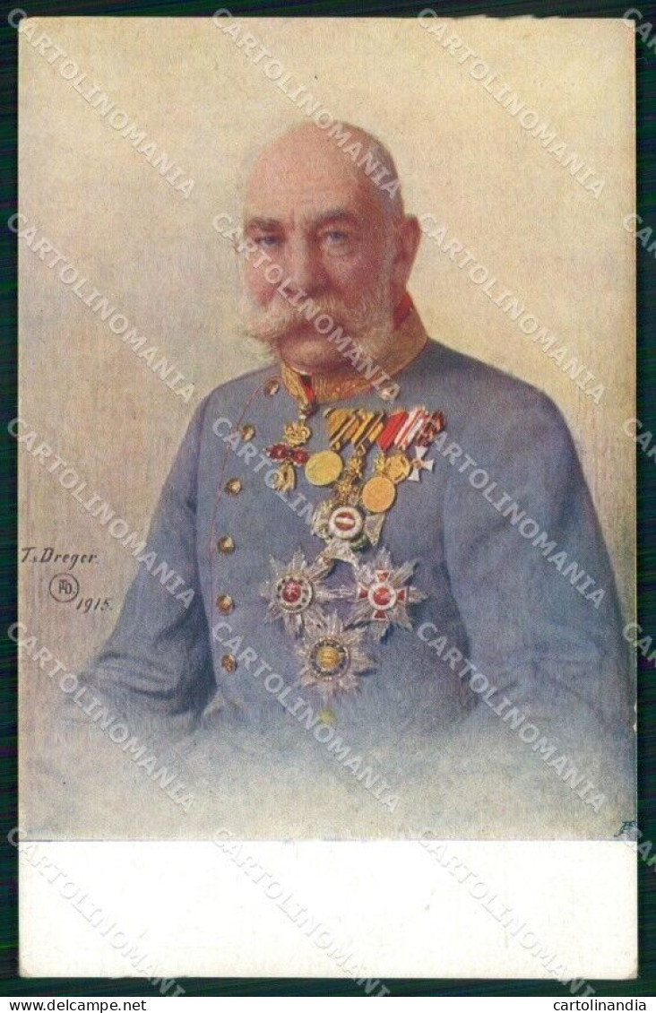 Reali Royalty Kaiser Franz Joseph Dreger Cartolina XB7311 - Sonstige & Ohne Zuordnung