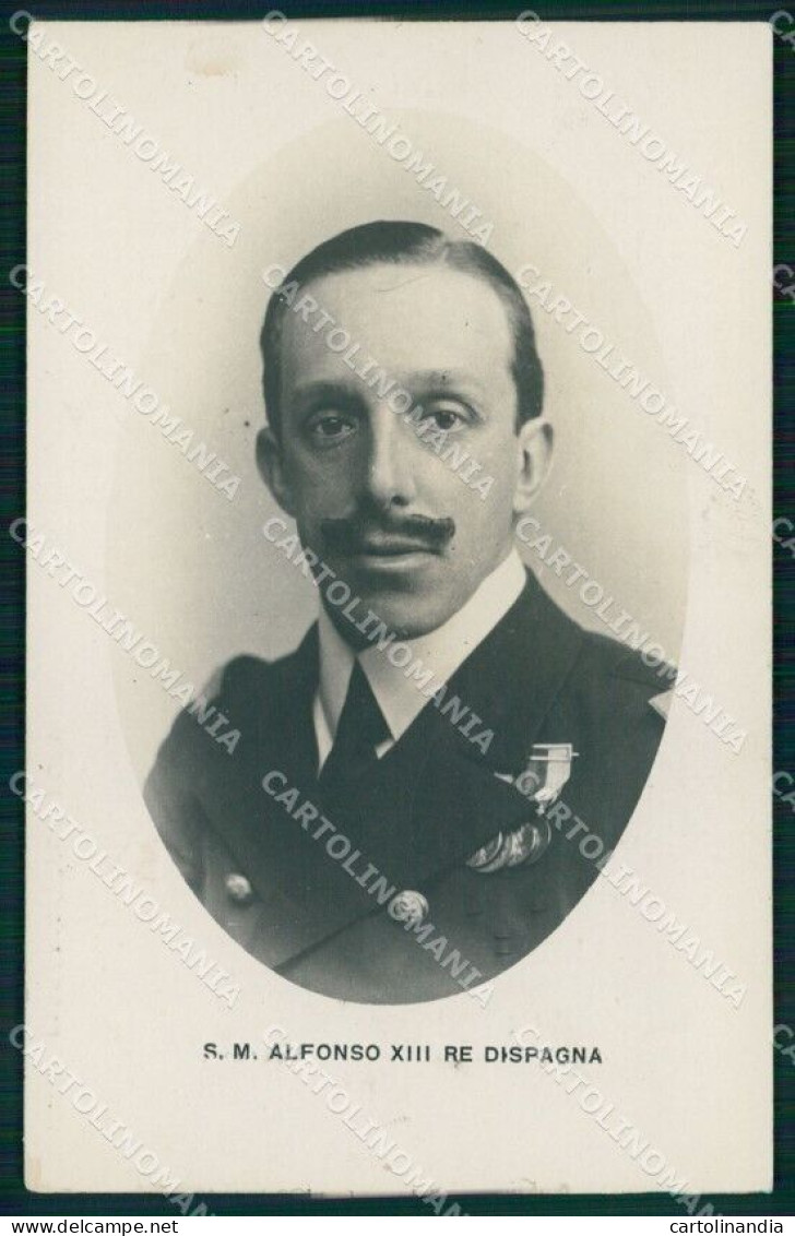 Reali Royalty Alfonso XIII Re Di Spagna Photo Cartolina XB7339 - Sonstige & Ohne Zuordnung