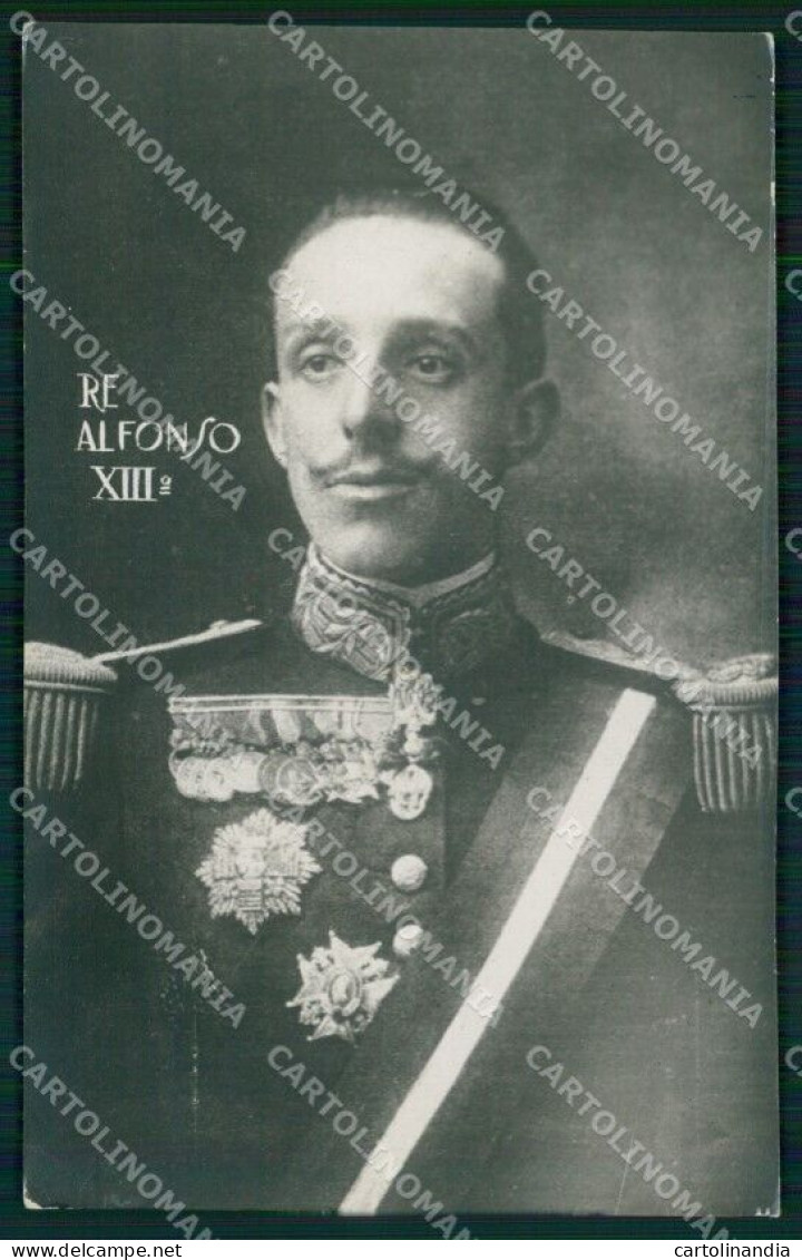 Reali Royalty Alfonso XIII Re Di Spagna Photo Cartolina XB7340 - Sonstige & Ohne Zuordnung