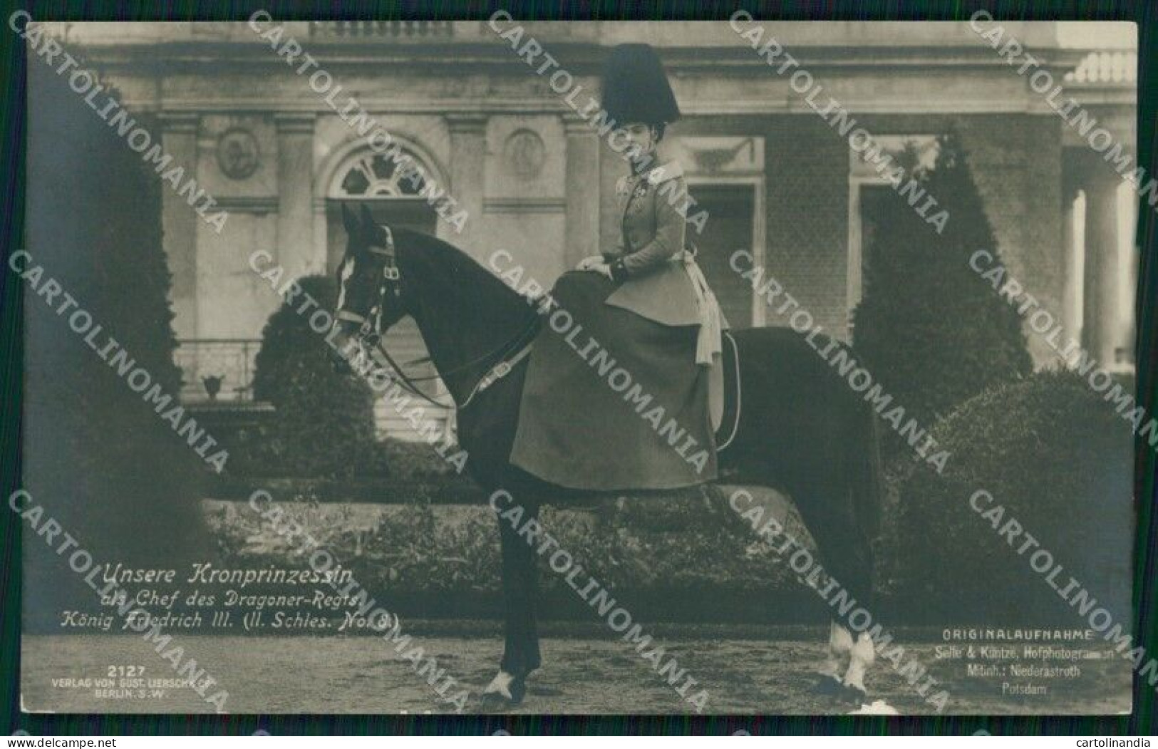 Royalty Cecilie Auguste Marie Herzogin Zu Mecklenburg Schwerin Cartolina XB7352 - Sonstige & Ohne Zuordnung