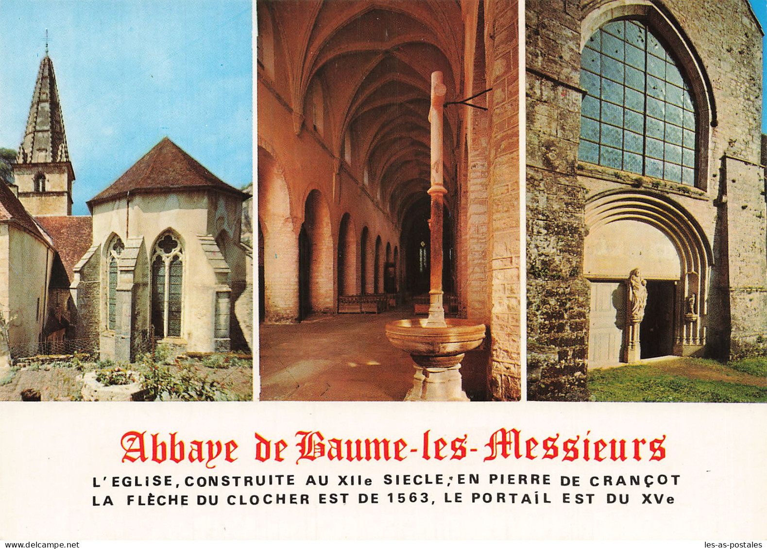 39 BAUME LES MESSIEURS L ABBAYE  - Baume-les-Messieurs