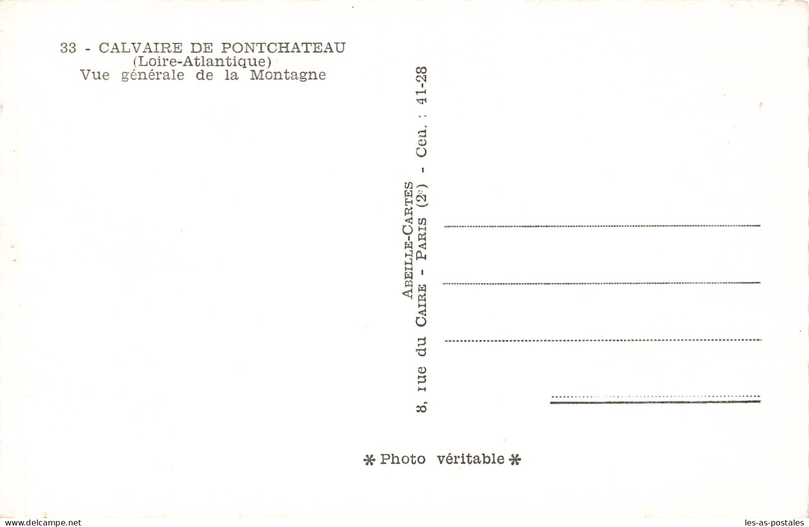 44  PONTCHATEAU LE CALVAIRE - Pontchâteau