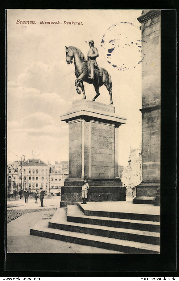 AK Bremen, Bismarck-Denkmal  - Bremen