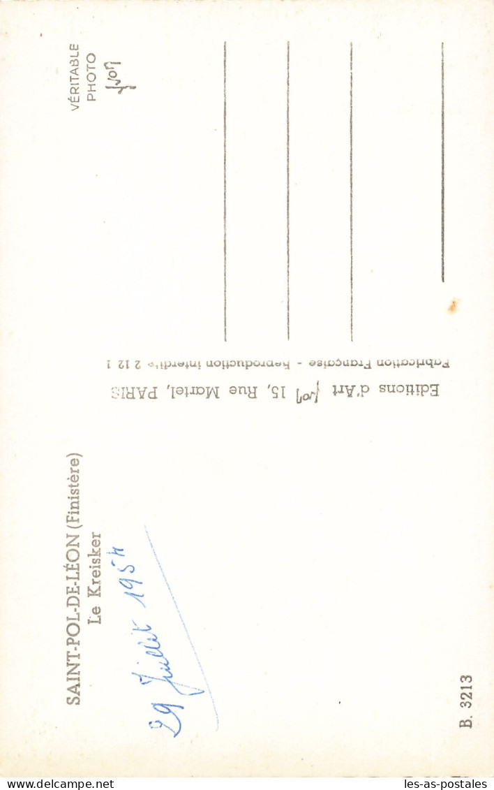 29  SAINT PAUL DE LEON LE KREISKER - Saint-Pol-de-Léon