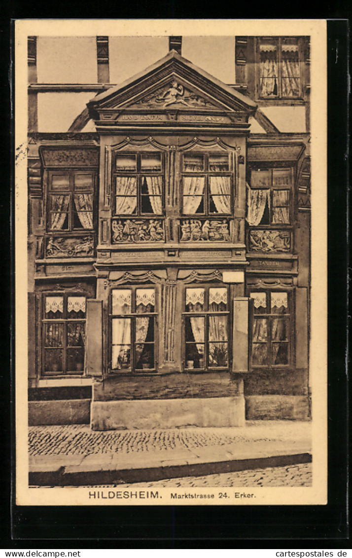 AK Hildesheim, Haus Marktstrasse 24, Erker  - Hildesheim